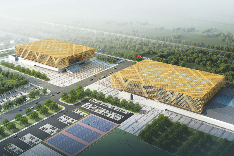 天津工业大学体育馆及游泳池幕墙工程